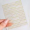 Live Digital Solid Color Simple Nail Sticker 3D Adhesive Digital Coding Sequence Diy Ladies Nail Art Sticker
