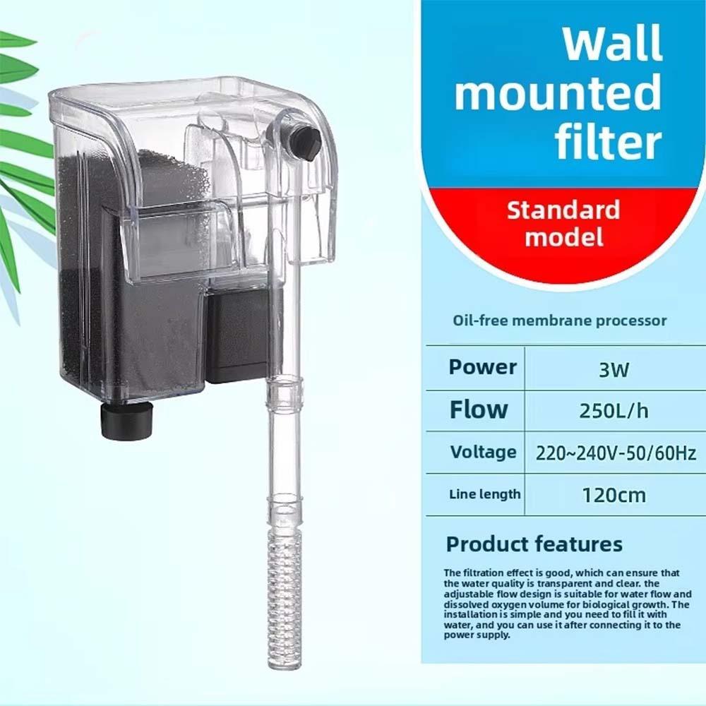 Water Purification Aquarium Filter EU/US Plug Hang-On-Back Filter Fish Tank Filter  Freshwater Pond