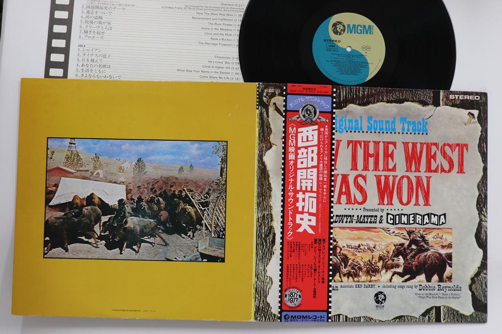LP Record OST, ALFRED NEWMAN, DEBBIE REYNOLDS - How The West Was Won MMF1015 MGM 1977 Japan Obi Soundtracks & Musicals Used