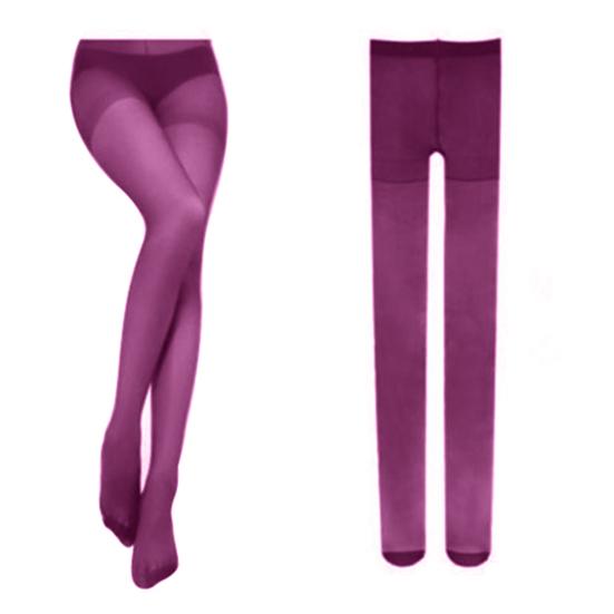 Women Sexy Fashion Candy Color Sheer Velvet Tights Stockings Long Pantyhose
