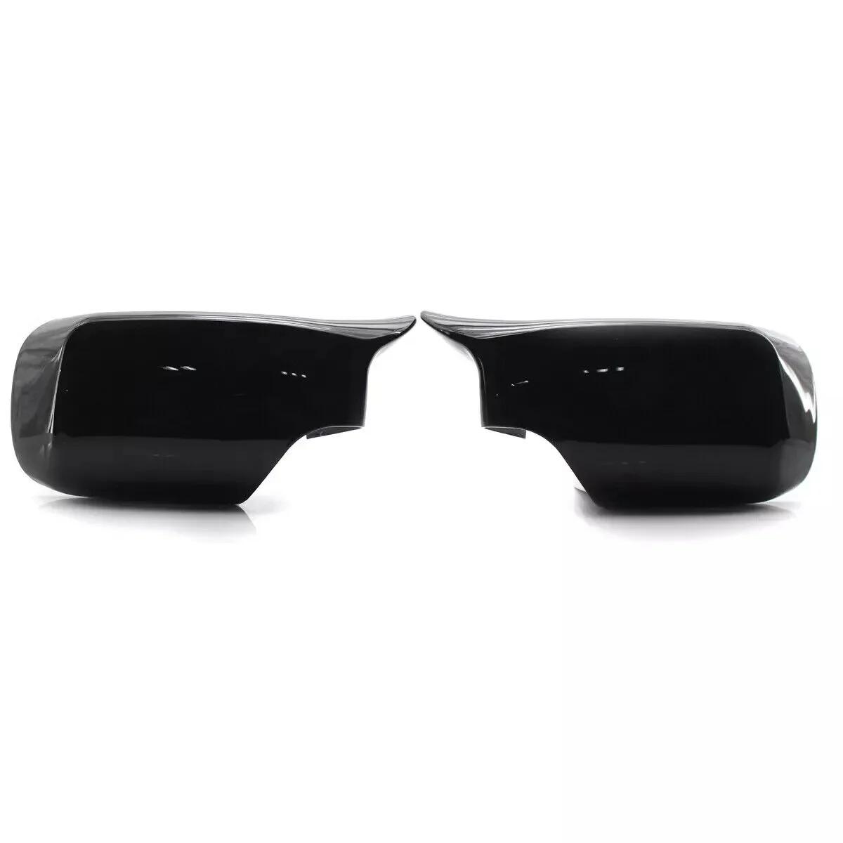 

For LHD BMW 3 Series E46 1998-2005 E39 1996-2003 ABS Car Rearview Side Mirror Cover Wing Cap Exterior Door Trim Replacement Gloss Black