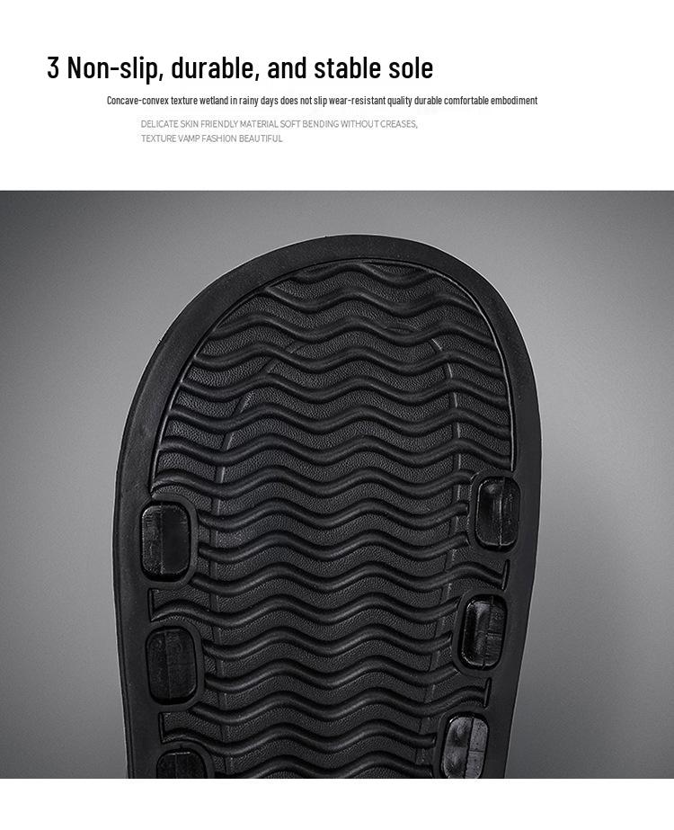 Men's Summer Trend Non-Slip Sports Flip-Flops: Odor-Resistant, Soft Bottom Beach Slippers