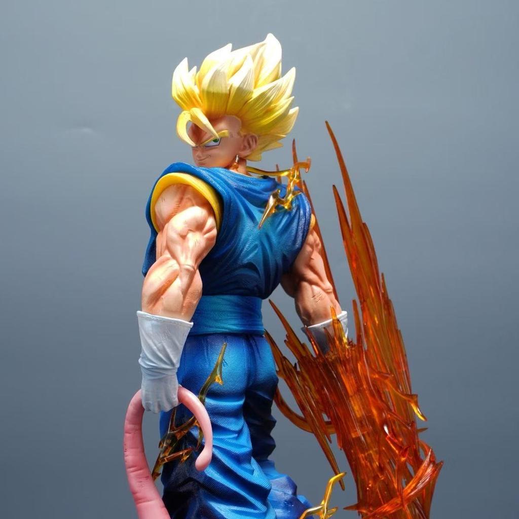40cm/15.75inch Drogan Boll Z Vegetto Figure 3 Heads Replace Super Saiyan Action Figure Gk Statue Collection Model Toys Gifts