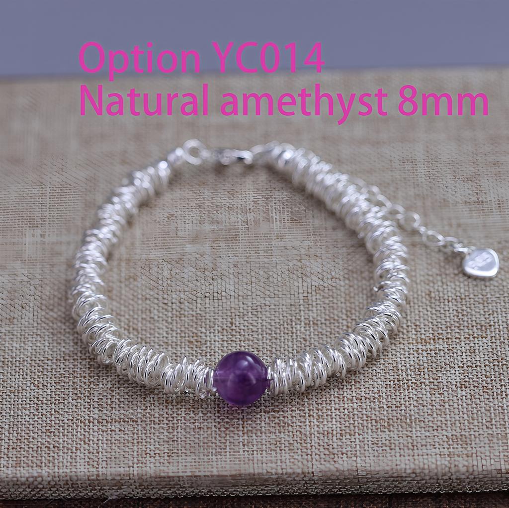 925 Silver Zircon Love Heart Bracelet For Women Bowknot Stars Bead Snake Bone Chain Jewelry Gift Dropship