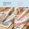 Floral Pattern Household Latex Waterproof Cleaning Gloves Kitchen Dishwashing Laundry Wear Resistant Rubber Housework