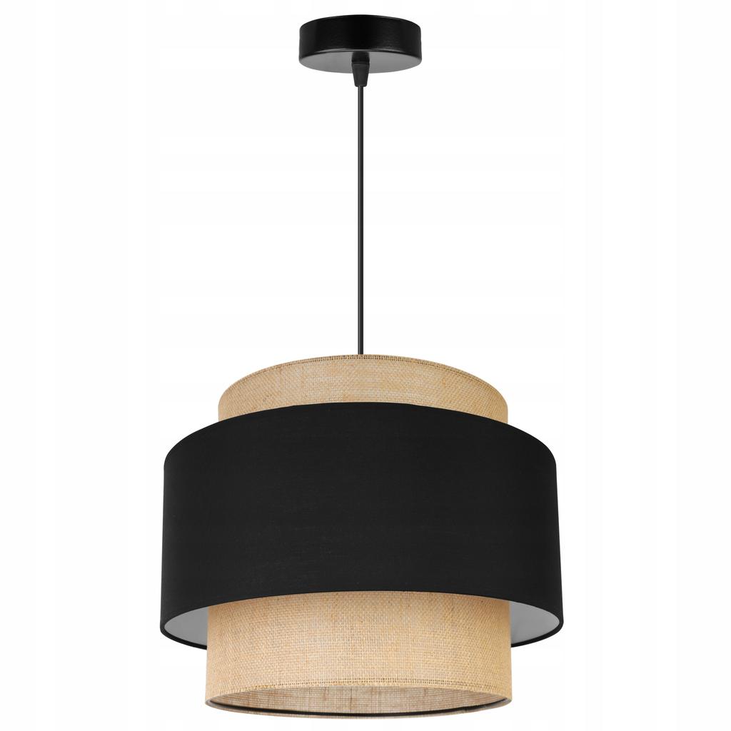 Hanging Lamp, Ceiling Chandelier, Lampshade, Boho Juta