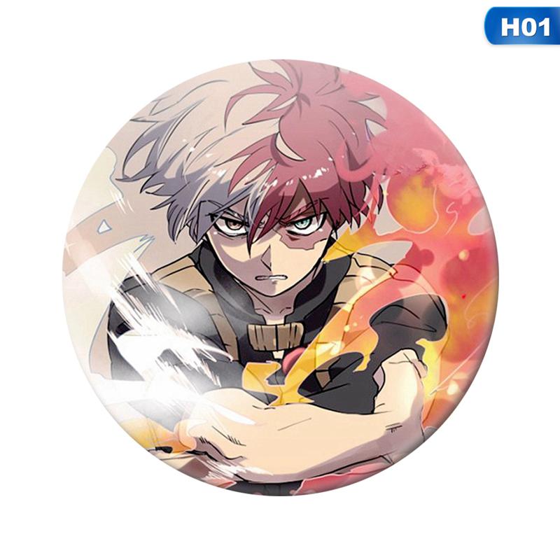 WerNerk Anime My Hero Academia Cosplay Badge Cartoon Boku no Hero Academia Brooch Pins Izuku Collection Bags Button Badges for Backpacks 2