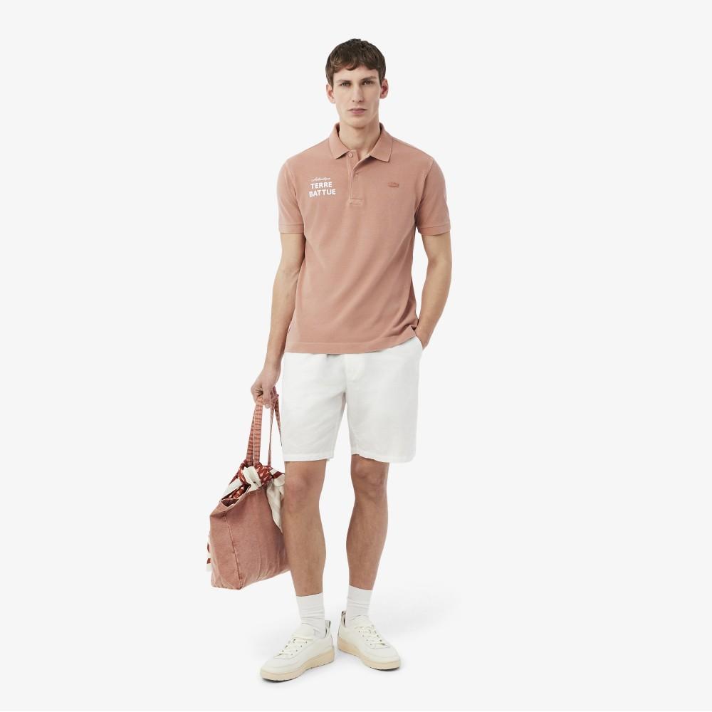 [lacoste] Men's Roland Garros Graphic Short-Sleeve Polo Shirt PH0349-56GG8I