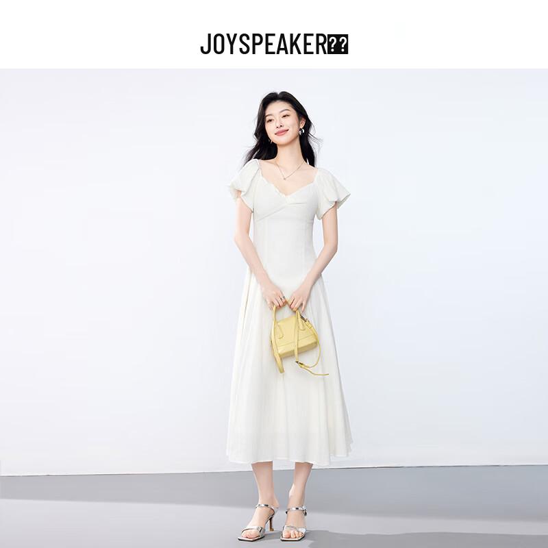 JOY SPEAKER 2025 Summer Elegant Square Neck Sleeveless A-line Midi Dress