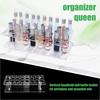 Modern Acrylic Cosmetic Shelf With 36 Compartments For Luxurious Perfumes Collection Organization