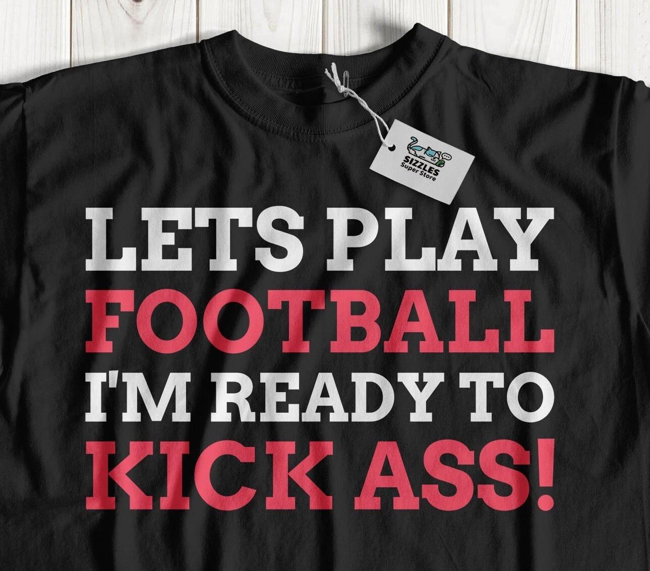 

Unisex Funny Football Enthusiast T-Shirt American Footie And Soccer Tees 4XL