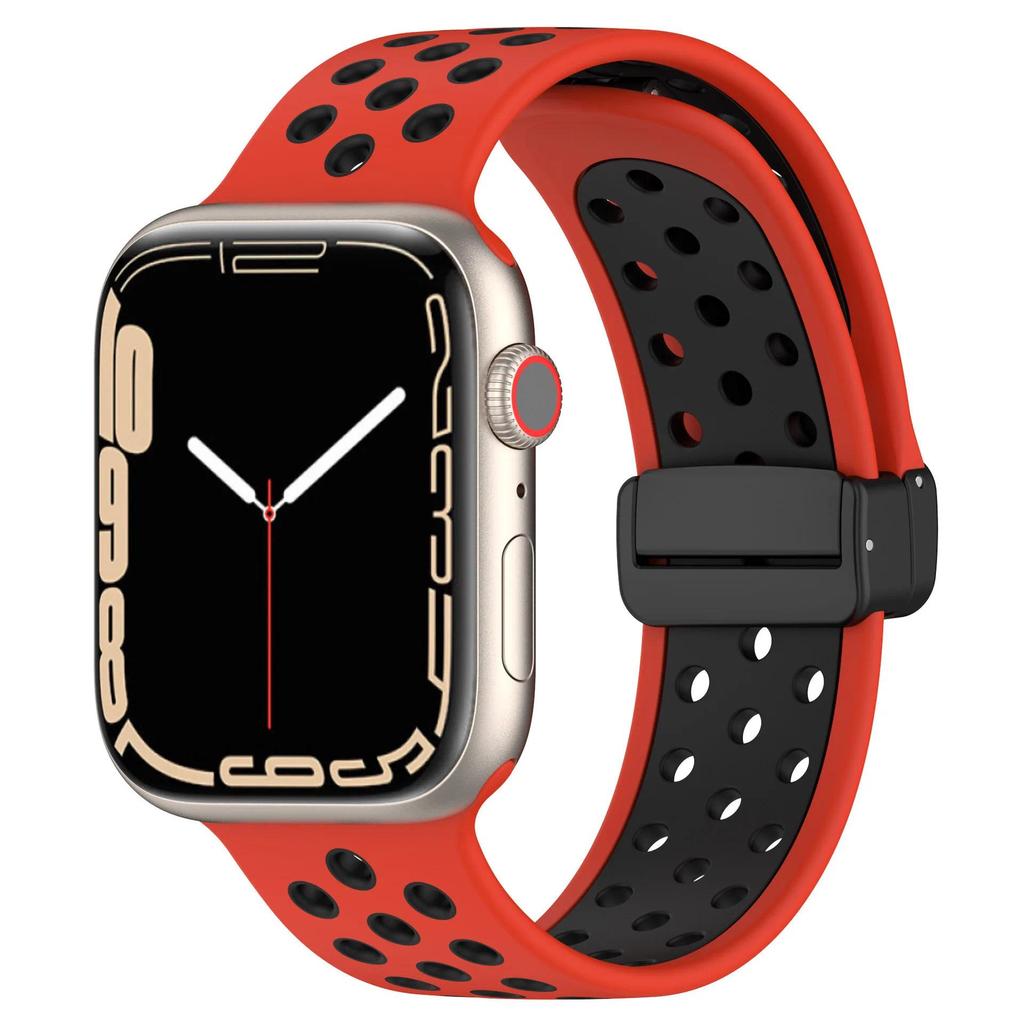 Cinturino Magnetico in Silicone per Apple Watch band 44mm 40mm 45mm 41mm 46mm 42mm Braccialetto Sportivo iWatch Series11 10 9 8 7 6 Ultra 2 SE