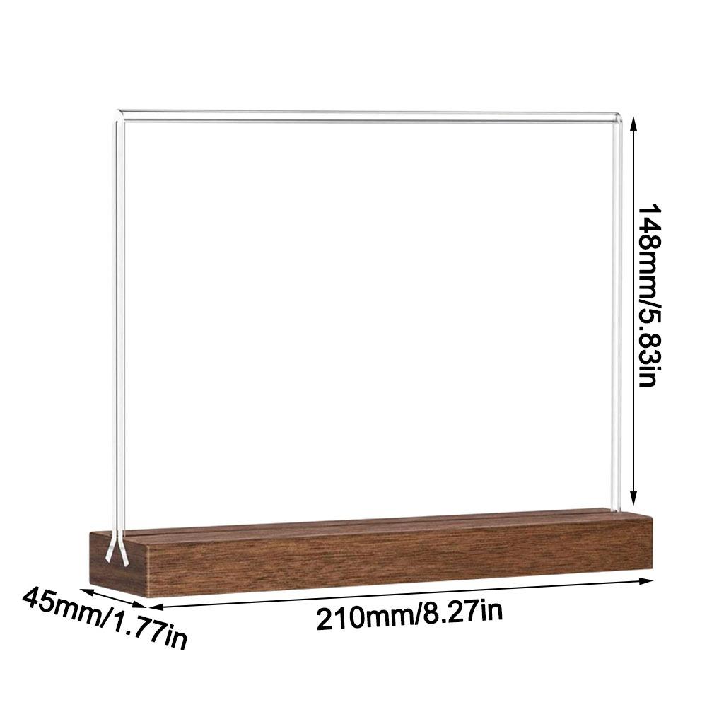 Acrylic Bulletin Board A4/A5/A6 Price Label Display Rack Desk Display Stand  Restaurant