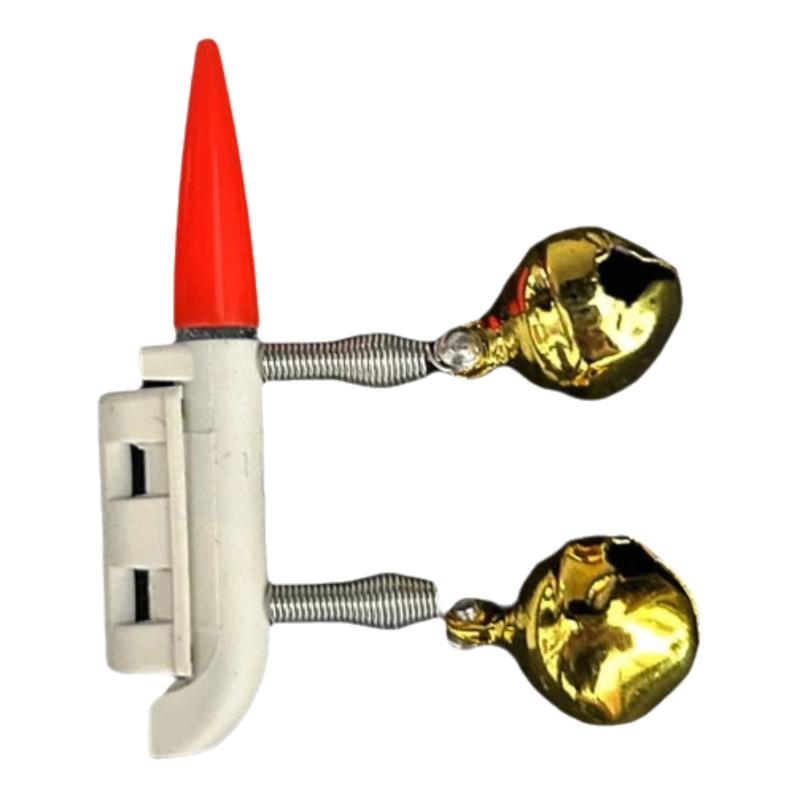 

1 шт. Двойные колокольчики Клипса для удилища Рыболовные сигнализаторы поклевки Рыболовные колокольчики Кольцо Индукционная лампа Яркая Ночная Вспышка Светодиод Без батареи