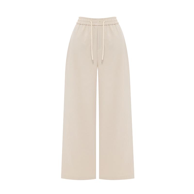 SELLY'S One-Button Elastic Wide Pants_I6C-Cpt002