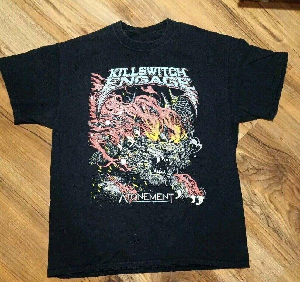 Killswitch Engage Группа Черная 100% Хлопок S-5XL 1 сторона BL521 Унисекс Футболка XXL