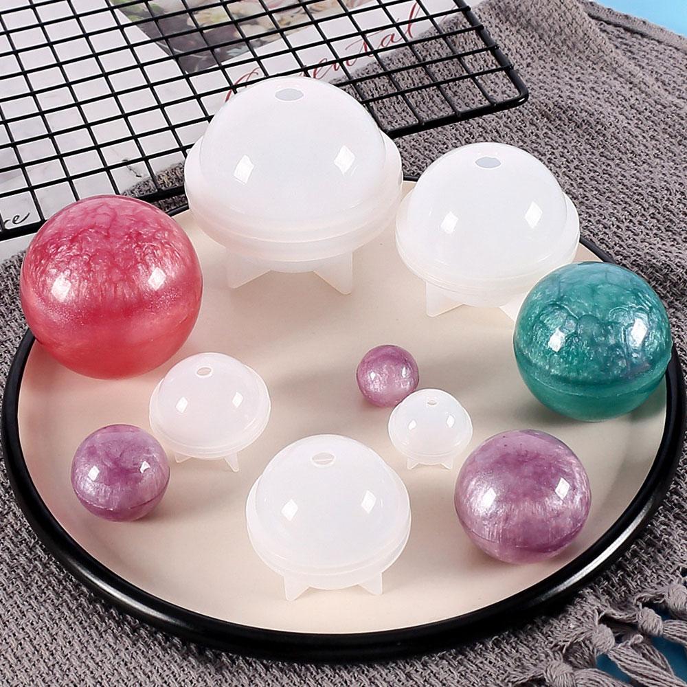 Silicone World Handmade Epoxy Silicone Mold 3D Planet Ball Craft Mold Making Tool Mould UV Resin Epoxy Dried Flower Resin Gift