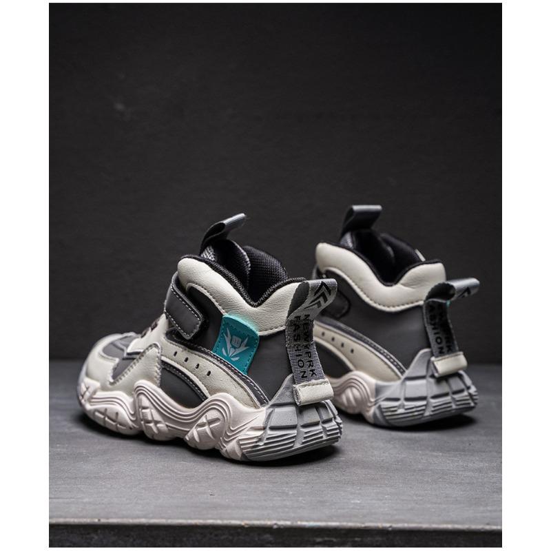 Детская спортивная обувь осень и зима новые кашемировые теплые хлопковые туфли — фото 10