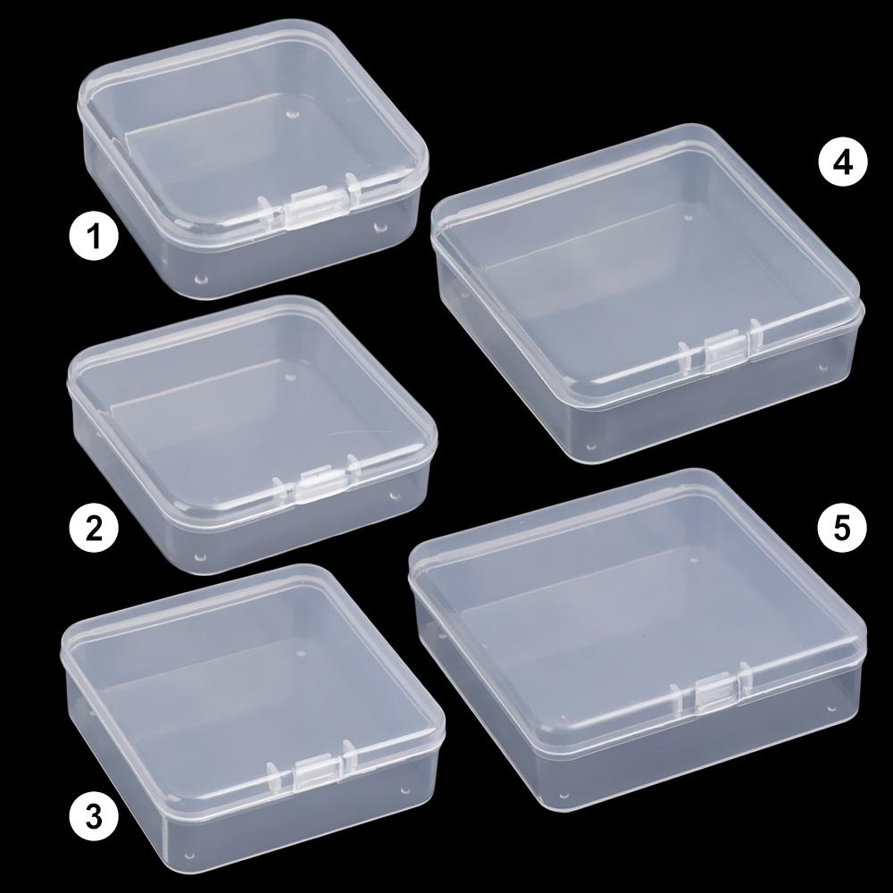 Kleine transparente Kunststoff-Aufbewahrungsbox Schmuckperlenbehälter Angelzubehör-Aufbewahrungsbox Heim-Kleinteile Haushaltsgegenstände Organizer-Etui
