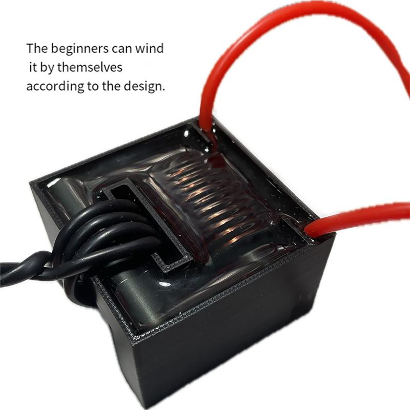

A34R UY12 Power Step-Up Transformer Package 30KV High-Frequency High-Voltage Arc Oil Fume Purification Negative Ions NONE чорний