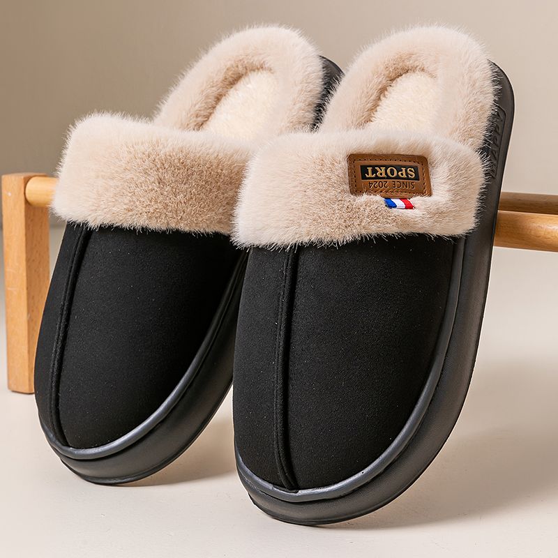 Women's Cotton Slippers Soft and Thick Indoor Slippers for Winter