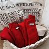 Red Color Leg Warmer Women Thicken Knitted Leg Covers Trendy Long Stockings  Girls