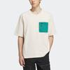 Adidas Originals Adventure Tee With Color-Block Pocket Men Tops Wonder-White IK8587