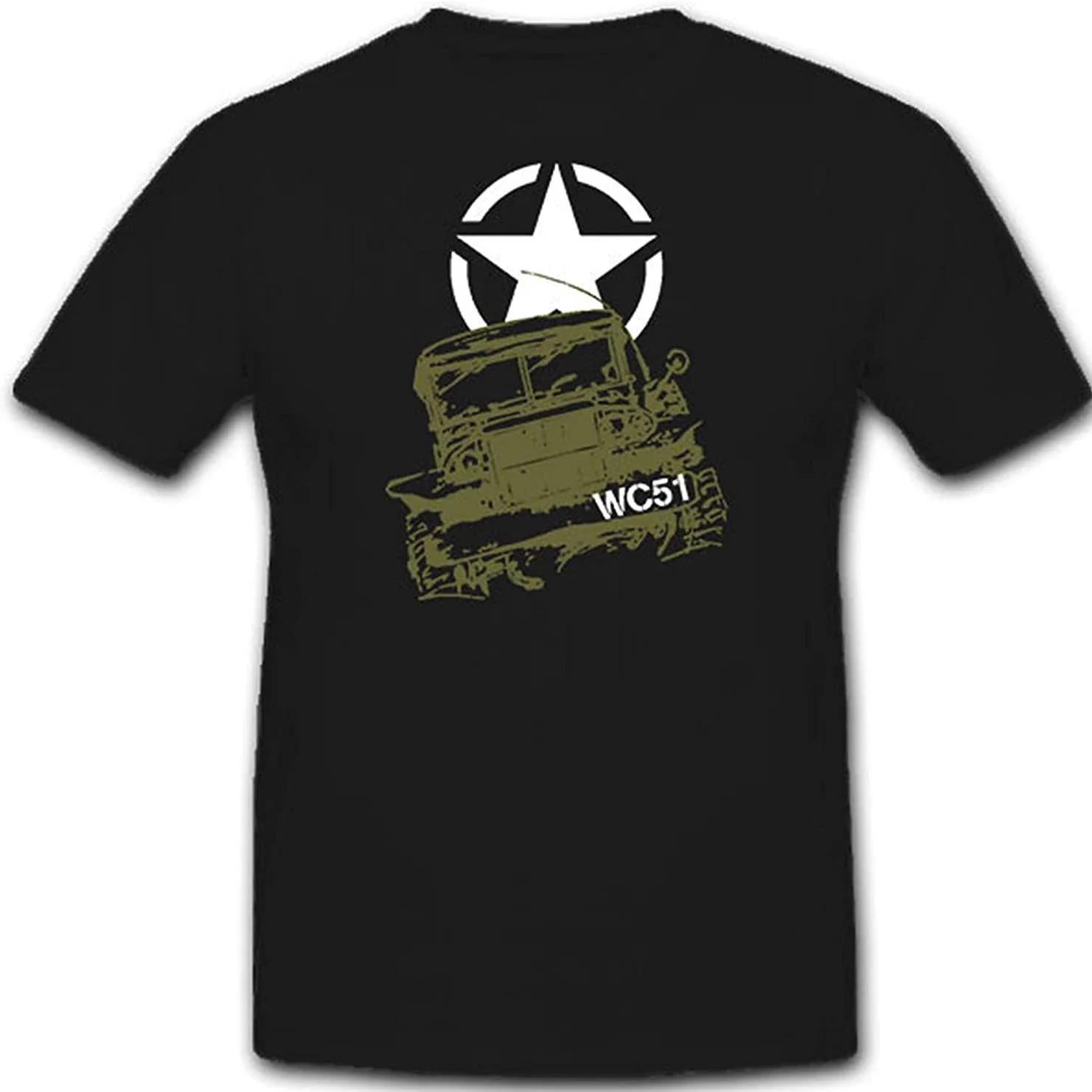 

WWII Off-Road Vehicle Military Vehicles US Army WC 51 Lorry T Shirt. New 100% Cotton Short Sleeve O-Neck T-shirt Casual Mens ... S разноцветный
