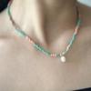 SUZURAN Nami To Pearl Mix Beads Necklace_ Nami To Pearl Mixed Color Pearl Bead Necklace
