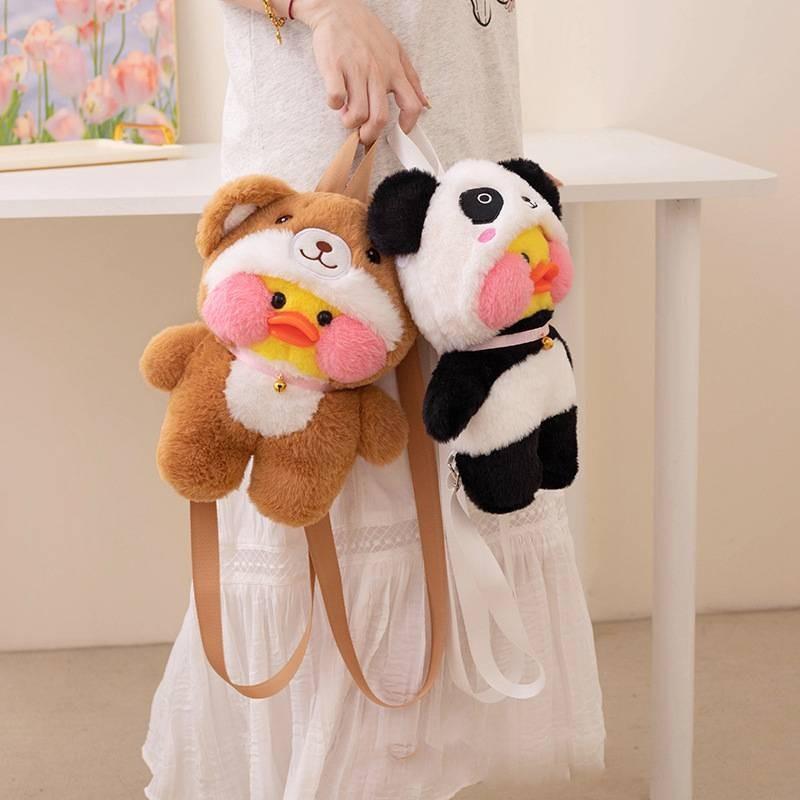 Adorable Hyaluronic Acid Duck Plush Toy Soft Backpack Perfect For Birthdays And Gifts