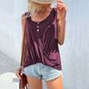 QICED Bluse e Camicie Casual da Donna con Scollo a U Senza Maniche