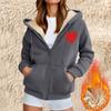 Women's Fashion Casual Sweatshirt Loose Zipper Cardigan Long Sleeve Hooded Jacket