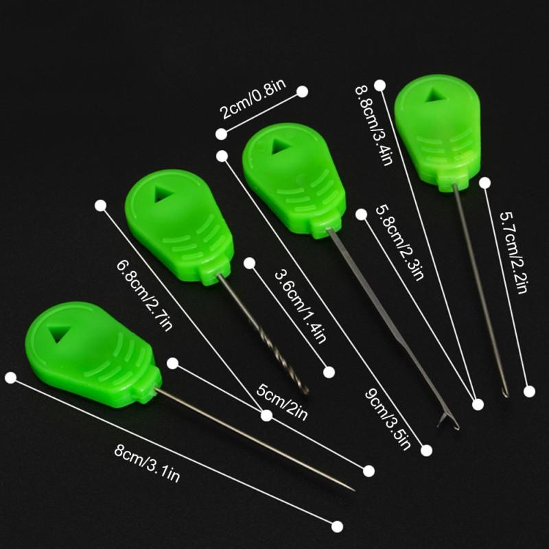 4 Stuks X Karper Rig Maken Gereedschap Karpervissen Splicing Naalden Boilie Boor Karper Gereedschap Accessoires Voor Karpervissen