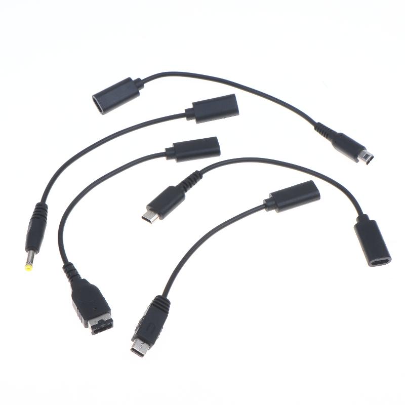 1Pcs Power Line Conversion Cord Usb C Charging Cable Cord Wire Type-C For Nds Ndsi Gba Sp 2Ds New 3Ds Ll Xl Psp1000 2000 3000