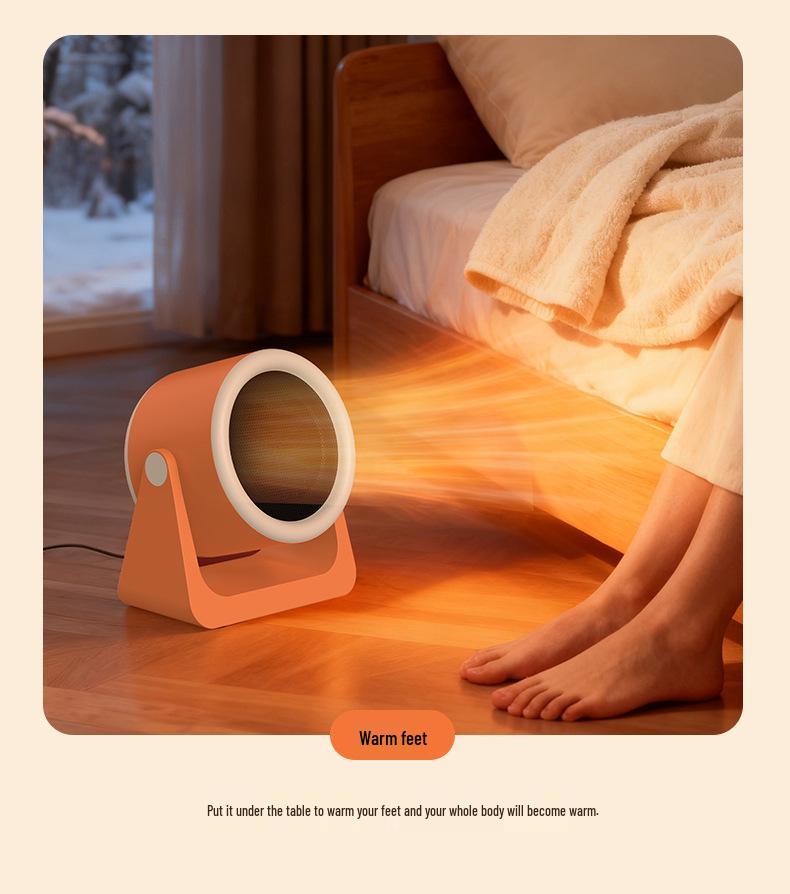 Compact Energy-Saving Electric Desktop Heater for Office & Home