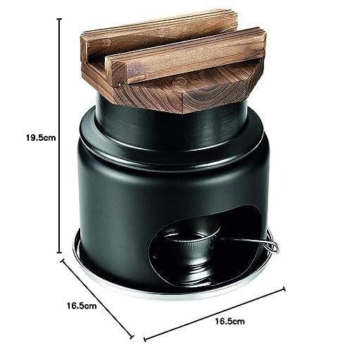 PEARL METAL Kamameshi (Japanese-style Kamameshi) Set with Stove, 1-cup Capacity, Ceramic, Japanese Kaiseki Style, HB-5223