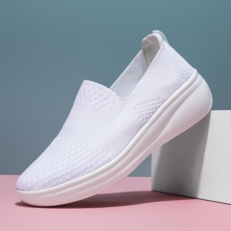 Pantofi de damă cu toc pană, pantofi ocazional de mers, respirabil, vară, fete, studenți, încălțăminte pentru timp liber