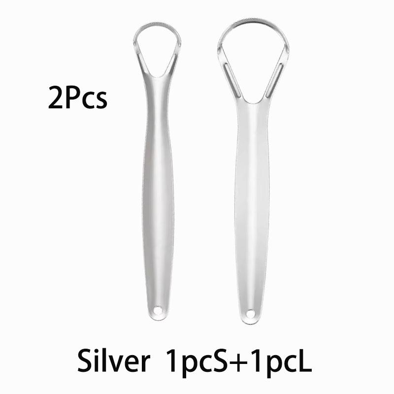 1/2/4/10/20/50Pcs Stainless Steel Tongue Scraper for Bad Breath Tongue Coating Cleaner Oral Care Tools Large Small