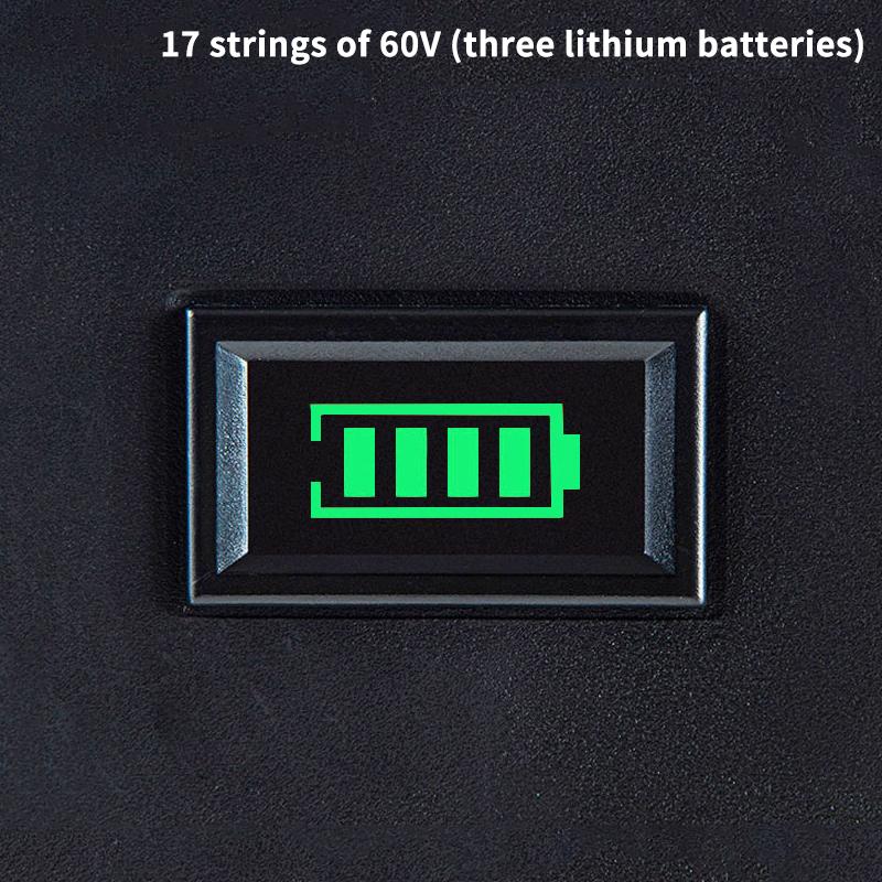 Two-Line Electric Vehicle Voltage Meter, Battery, Battery Charge Percentage Display Meter