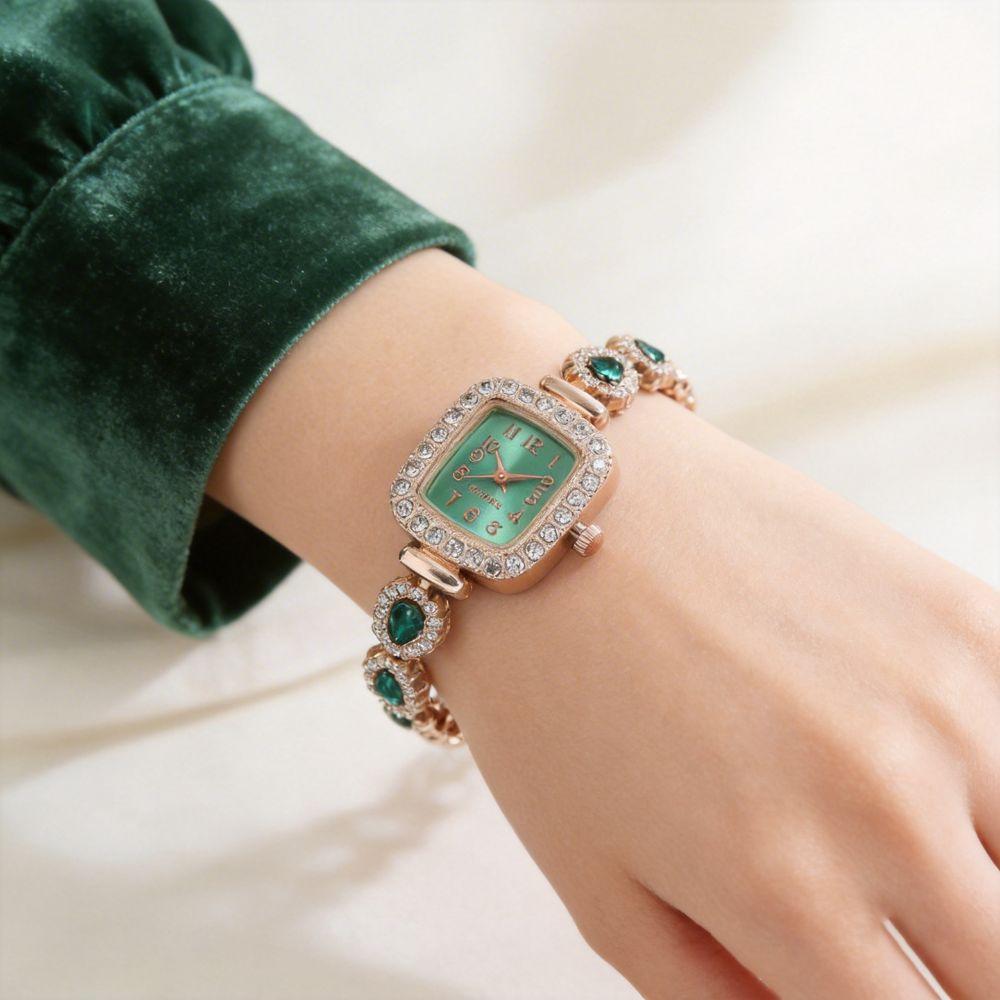 Rhinestone Quartz Watches Diamond Studded Watch Strap Wrist Decoration Women Wristwatch  Women Girl