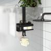 Hanging Shower Caddy Matte Black Brushed Stainless Steel 304