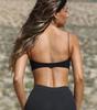 European & American Fashion Strappy Sports Bra - Skin-friendly, Yoga-Ready, with Nude Feel & Stylish Open Back Design