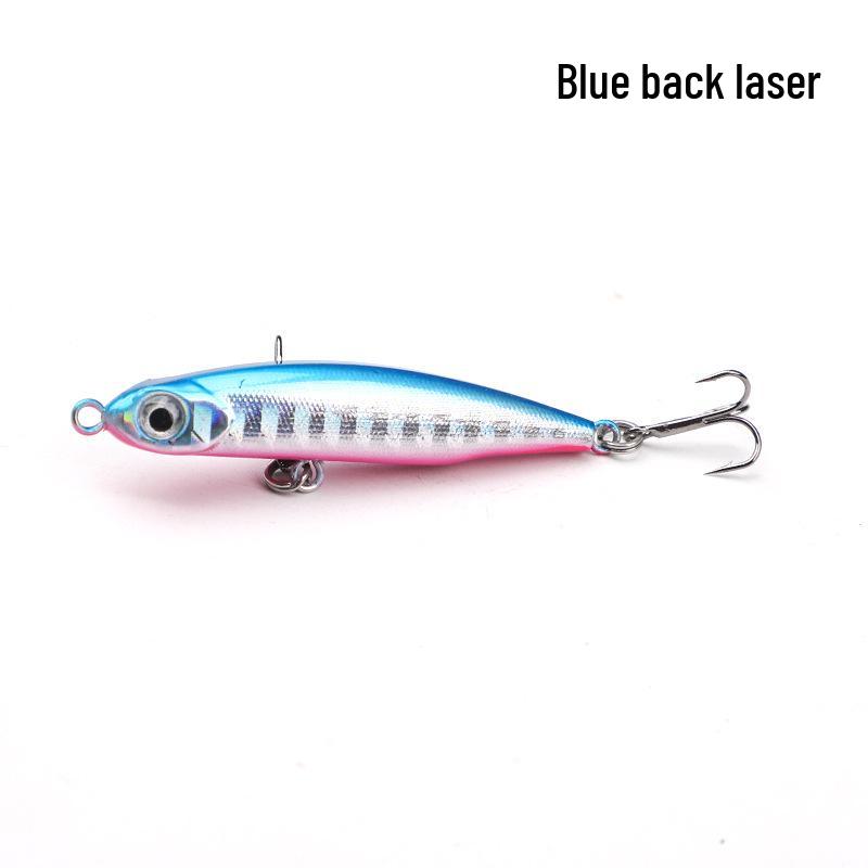 Little Silver Sinking Pencil Lure 3.2g: Long-Cast Wobbling Artificial Bait for Freshwater Fishing