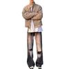 Trendige Retro Unisex Jeansjacke mit Stehkragen - Lässige Herbst-Arbeitskleidung