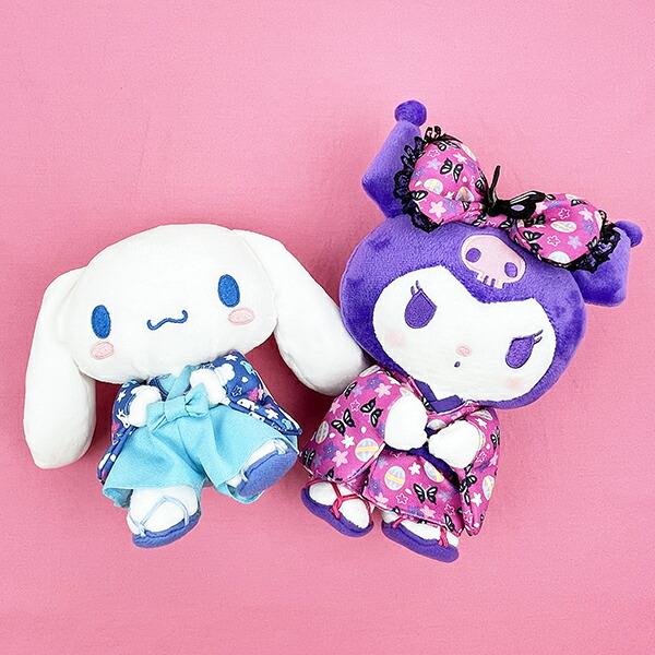 Sanrio Cinnamoroll Houndstooth Kimono Plush Decor Blue