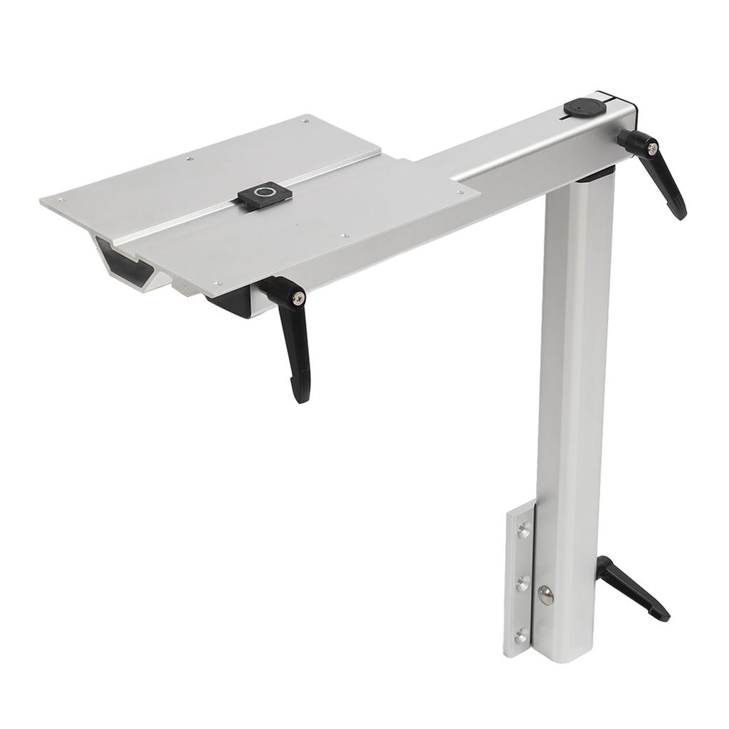 Removable Table Leg 360 Degree Rotation Height Adjustable Aluminum Alloy for Yachts RV Motorhome Silver