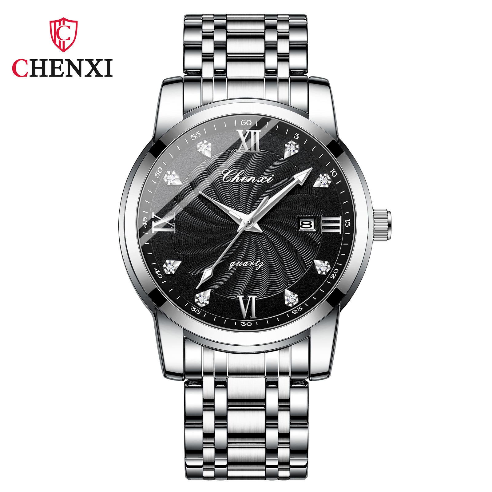 

Новые роскошные мужские часы высшего бренда с коробкой-календарем, водонепроницаемые простые деловые модные светящиеся мужские кварцевые часы