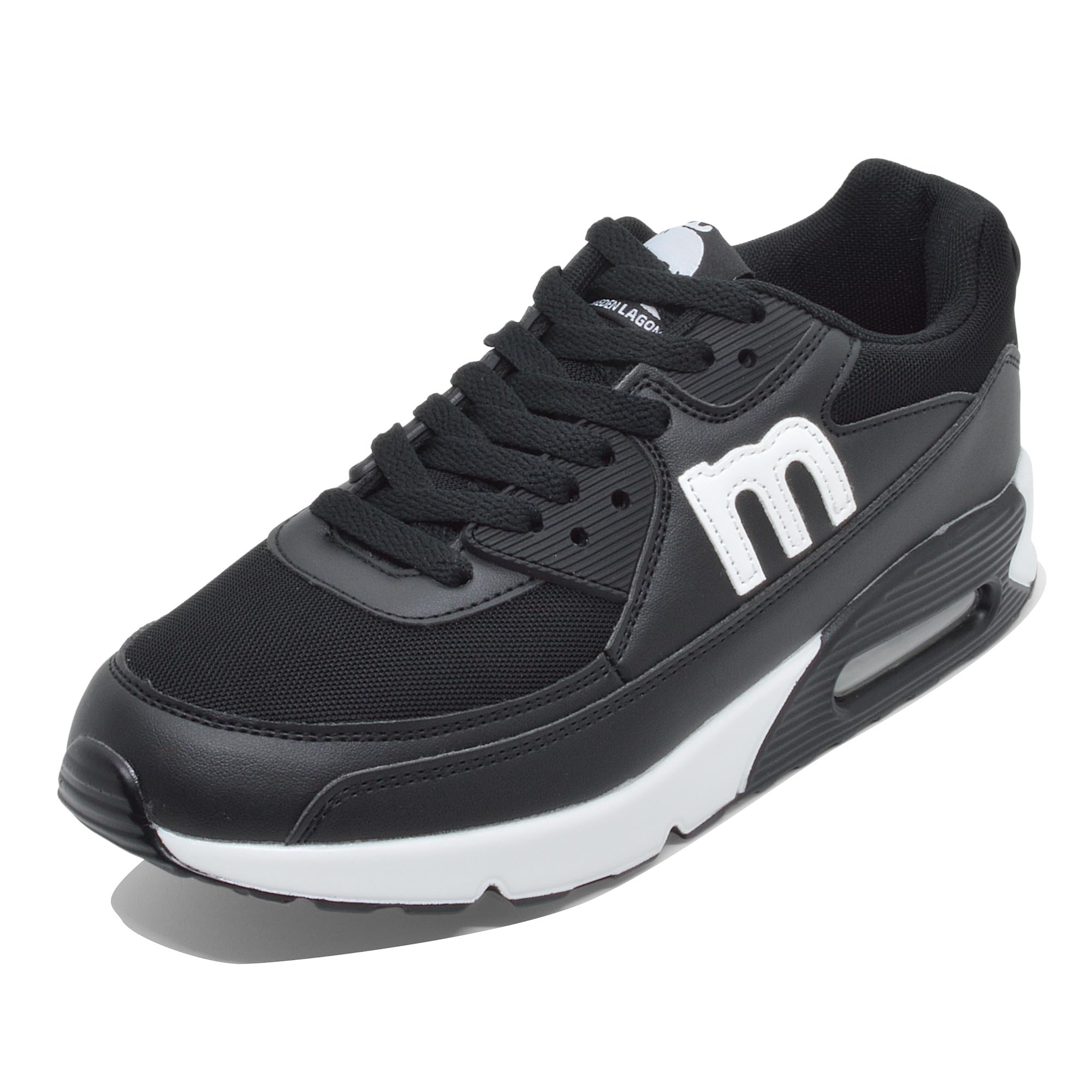 Mozu Air Cushion Classic Model Size Women s MZ-8261 Sneakers, (8263_Black/White, 23.0 cm)