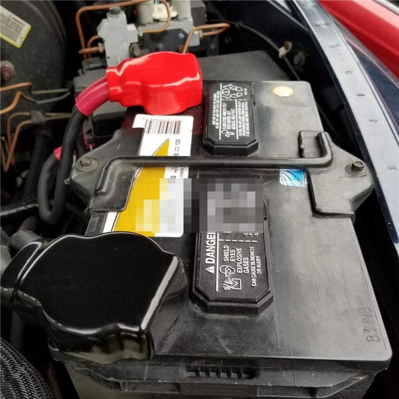 A14U-3X Battery Terminals(Heavy Duty) Battery Terminal Negative & Positive With Plastic Cover Made Of Lead Alloy Kit