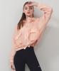 Xexymix Hooded Crop Two-Way Windbreaker Soft Pink Xa5323F